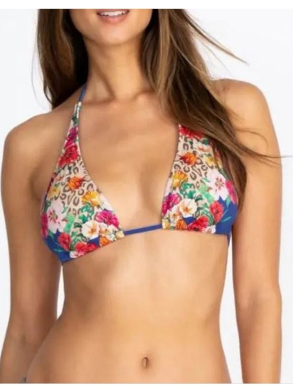 Johnny Was Iva Halter String Bikini Top